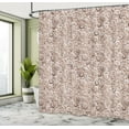 thumbnail image 4 of Ambesonne Vintage Shower Curtain, Floral Swirls of Victorian, 69"Wx70"L, Warm Taupe, 4 of 4