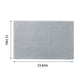 thumbnail image 3 of Alfombra de baño JeashCHAT, 61 x 40 cm, chenilla peluda, absorbente, antideslizante, lavable a máquina, para suelo de baño, bañera y ducha, color gris, 3 of 8