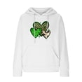 thumbnail image 4 of Waffle Knit Hoodies for Women 2024,Womens St. Patricks Day Hoodie Waffle Knit Cute Gnome Graphic Oversized Sweatshirts Casual Long Sleeve Pullover with Pockets, 4 of 4
