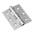 thumbnail image 4 of National Hardware N208-850 Broad Hinge, 3 in W Frame Leaf, 0.08 in Thick Frame Leaf, Cold Rolled Steel, Galvanized Pair, 4 of 4