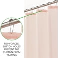 thumbnail image 4 of Decorative Believe in Yourself Print - Easy Care Fabric Shower Curtain with Reinforced Buttonholes, for Bathroom Showers, Stalls and Bathtubs, Machine Washable - 72" x 72" - Light Pink/White, 4 of 6