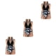 thumbnail image 4 of Wosthever Traje de baño de mujer Traje de baño acolchado Traje de baño de vacaciones Negro + Flor negra L Negro+Flor Negra L 3piezas Wosthever CBP218391, 4 of 6