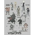 thumbnail image 2 of Junior's Star Wars: Visions Episodes  Graphic Tee Athletic Heather Small, 2 of 3