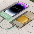 thumbnail image 1 of Sleek And Portable Transparent Capsule Power Bank With Built-in Cable 22W PD Fast Charging Technology And 5000mAh High Capacity, 1 of 8