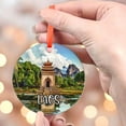 thumbnail image 4 of Laos Christmas Ornament, Ceramic, Acrylic - Hawaii Travel Souvenir, Tree, Holiday Keepsake 2025, Gift for Travelers, Collectible, Holiday Tree Decoration, 4 of 5