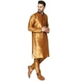 thumbnail image 6 of SKAVIJ Kurta Set for Men Long Sleeve Traditional Wear Dress Brown L, 6 of 6