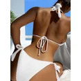 thumbnail image 5 of Traje baño triangular para mujer, trajes baño piezas, top halter, 5 of 5