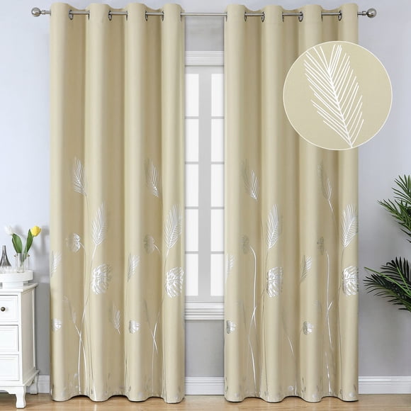 Cortinas Blackout Estelar Textiler Térmicas 275 cm con Diseño de Palma