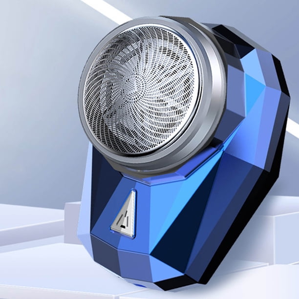 Xihbxyly Ofertas de iluminación Afeitadora recargable con puerto USB, miniafeitadora portátil para rostro, máquina de afeitar pequeña para hombres, en seco y húmedo