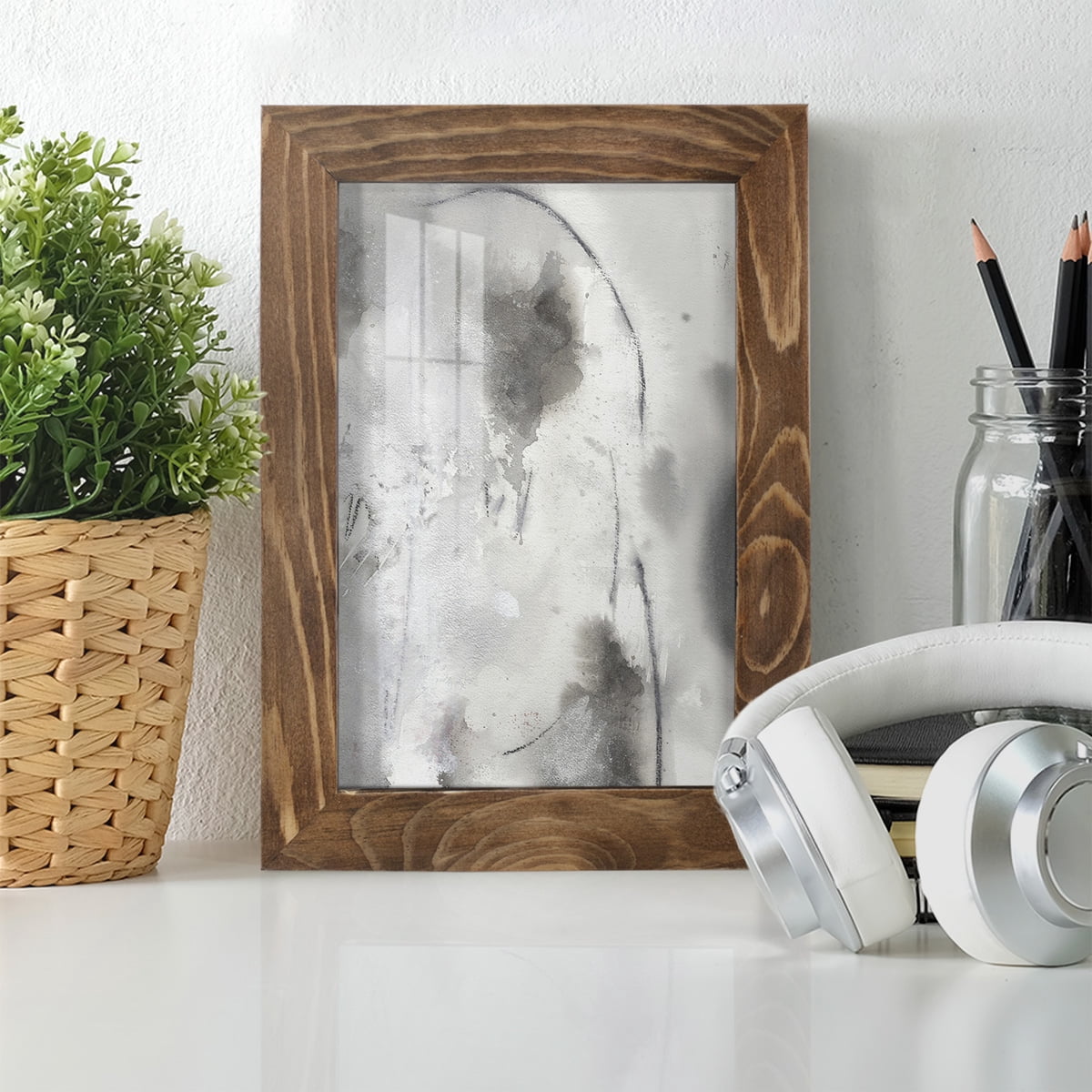 Mystical Objects IV - Framed Print w/glass - Walnut