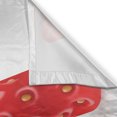 thumbnail image 3 of Ambesonne Letter a Kitchen Curtains, Fun Strawberry Theme, 55"x45", Vermilion Green Orange, 3 of 3