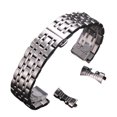 thumbnail image 1 of tssuouriy Stainless Steel Universal Smartwatch Replacement Strap With Adjustable Length Easy To Install silver 20mm, 1 of 6