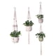 thumbnail image 2 of Red para macetas de flores, bolsillo tejido a mano, cuerda de algodón para colgar, para jardinería, plantas verdes, creativa, cuerda de algodón, cesta decorativa colgante, 2 of 4