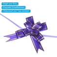 thumbnail image 4 of Unique Bargains 13 Inch Pull Bows Ribbon Gift Wrapping String Gold Thread Style Decorative Bow Tie Purple 100 Pack, 4 of 5