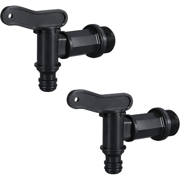 Plastic Tank Faucet,ibc Water Storage Box Adapter, Garden Hose Faucet Adapter,3/4"(2pcs)