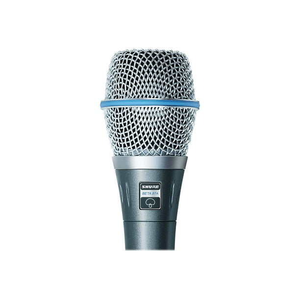 Shure Beta 87A - Microphone - Aluminium, Bleu Métallisé
