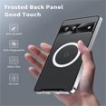 thumbnail image 3 of Jiahe Cover For Google Pixel 7,6.3 icnh Case,Magnetic Case Compatible with MagSafe,Slim Shockproof Metal Bumper Hard Back with Camera Lens Protector,Silver, 3 of 10