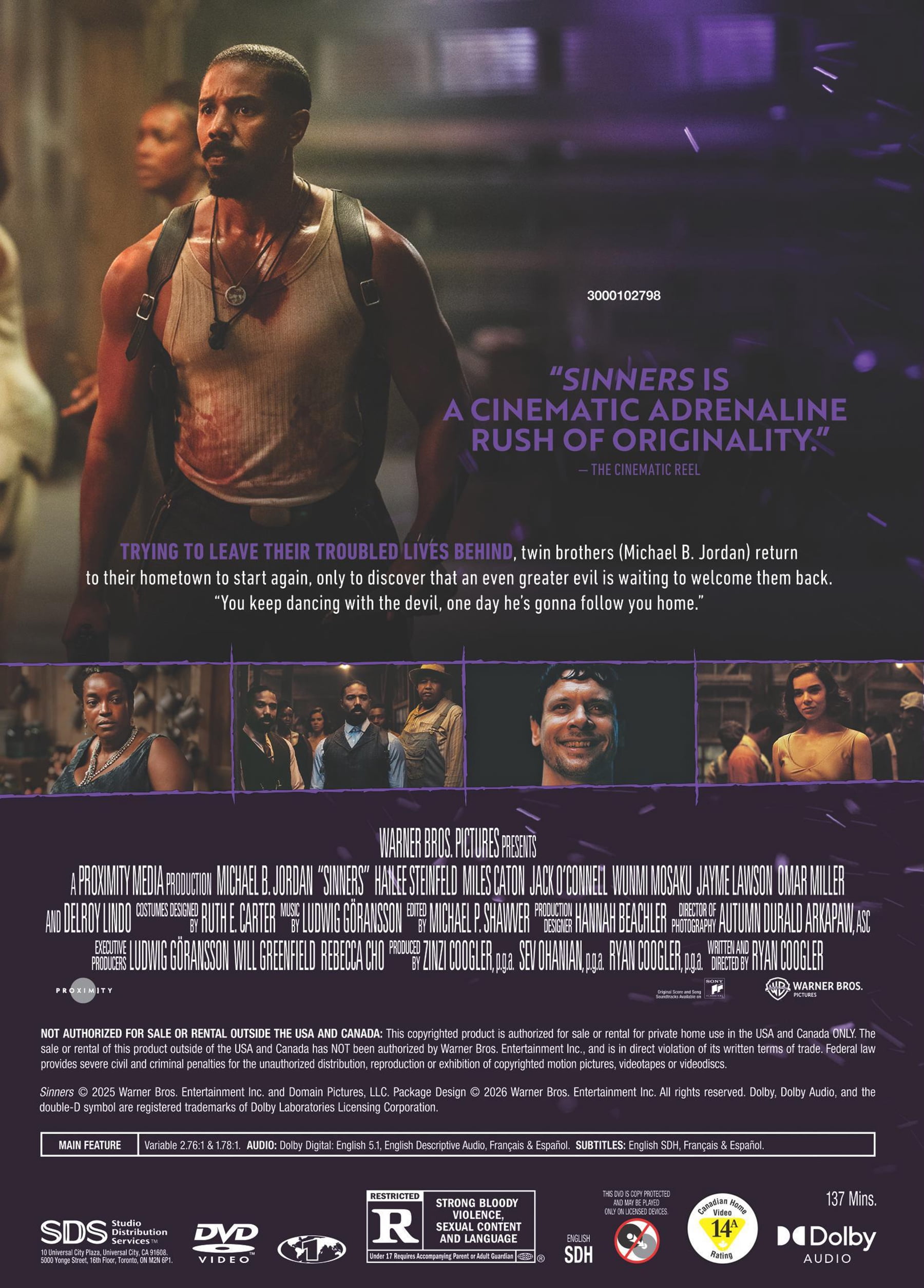 Sinners (DVD), Horror, Warner Bros.