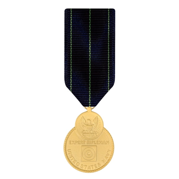Navy Expert Rifle Medal Miniature