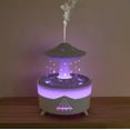 thumbnail image 2 of Aroma Diffuser Oil Dispenser Relaxation Air Humidifier Colorful LED Lightning Lamp Droplets&Fog Effect, Flying Saucer Shape, UFO Design Remote Control (Black), 2 of 7