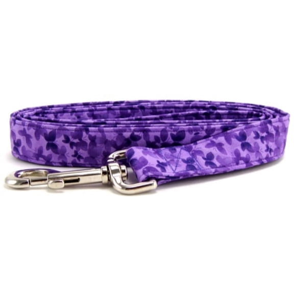 Purple Butterflies Dog Leash - Size - Mini