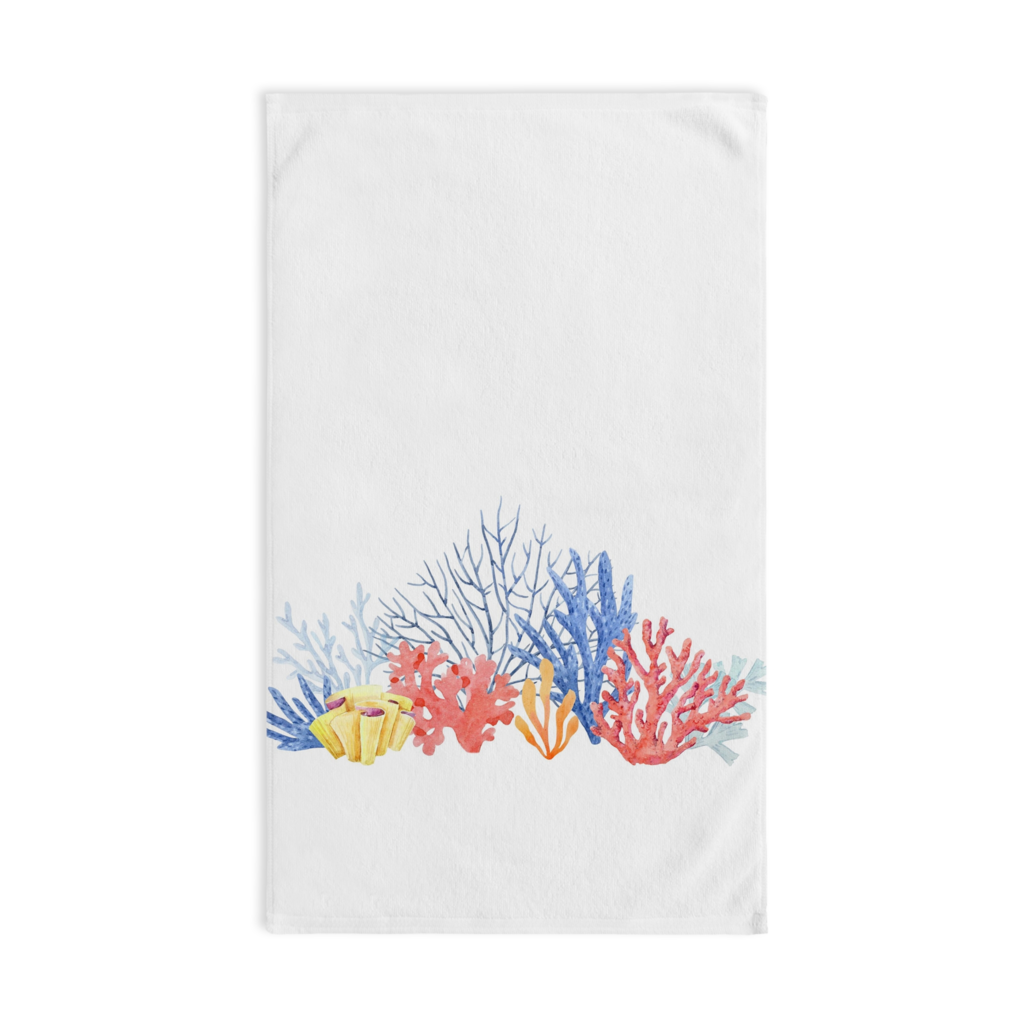 Seascape Hand Towel, Nautical Bathroom Towel, Decorative Hand Towels