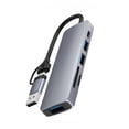 thumbnail image 1 of Inteprter USB A/C Hub Multifuncional Cable Conector Estación de acoplamiento Computadoras Teléfonos móviles Adaptador Equipo Herramienta de conexión Relojes inteligentes, 1 of 6