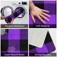 thumbnail image 4 of Daiia Purple Buffalo Plaid Front Door Mat, Heavy Duty Durable Welcome Mat for Outdoor Indoor, Dirt Trapper Waterproof Super Absorbent Door Mat, 16" x 24", 4 of 9