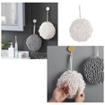 thumbnail image 4 of facefd Hand Towel Ball Soft Hanging Cleaning Cloths Super Absorbent for Kitchen White, 4 of 7