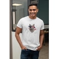thumbnail image 4 of 4th of July Meowica Americat Patriot Mens T Shirt, 4 of 5