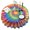 Rainbow Tie Dye, variant on Colorful Tie Dye Pattern Round Tablecloth 60"x60",Wrinkle Wipeable Table Cloth for Kitchen Dining Room Picnic Patio Party