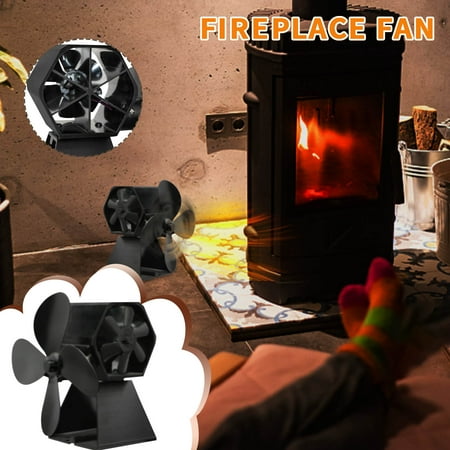 

Zedker Stove Fan Wood Stove Fan Fireplace Fan Dual-head Thermodynamic Fan Carance