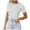 Sweater 255# White, variant on oqasdz Women's Sweaters Short Sleeve Crewneck T Shirt Summer Ribbed Knit Slim Fit Basic Solid Color Tee Tops Casual Relaxed Fit