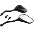 thumbnail image 6 of 2x [8mm/10mm] universal motorcycle rearview mirror motorcycle mirror handlebar mirror "fingers of the skeletons" side mirror mirror, 6 of 6