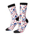 thumbnail image 1 of Lsque 4th Of July Printed Men's Crew Socks, Soft Durable Breathable Moisture-Wicking with Odor Control Cotton socks, 1 of 6