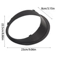 thumbnail image 5 of Protective Grill Headlight Rings Headlight Trim Rings Car Spare Part for JK, 5 of 9