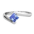 thumbnail image 2 of Embrace Ring 925 Sterling Silver 0.50 Ctw Tanzanite Women Valentines Day Gifts Ring, 2 of 3