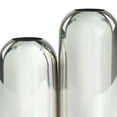 thumbnail image 4 of DecMode 10", 7"H Silver Stainless Steel Metal Vase with a Sleek Mirror Finish, Set of 2, 4 of 12