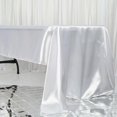 thumbnail image 1 of Mantel rectangular blanco de satén Efavormart de 60 x 126 pulgadas, ideal para banquetes, bodas, fiestas y restaurantes., 1 of 8