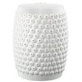 thumbnail image 2 of Safavieh Stella Nail Head Indoor/Outdoor Patio Stool, White, 2 of 4