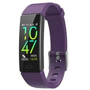 ZURURU Fitness Tracker with Blood Pressure Heart Rate Sleep Health Monitor, Waterproof Activity Tracker with Step Calorie Counter Pedometer for Fitbit Men & Women (Purple)
