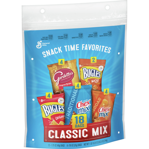 General Mills Snack Time Favorites, Classic Mix Variety Pack, 18 Bags
