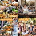 thumbnail image 6 of 2 Pack 8QT Stainless Steel Chafing Dish Buffet Set - Food Warmer Chafer with Water Pan & Fuel Holders, Commercial Grade for Catering & Parties, 6 of 6