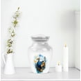 thumbnail image 6 of JAGASY Eagle Small Urns for Human Ashes Keepsake - White Funeral Urn for Ashes Adult Male & Female - Tree Decorative Tiny Cremation Urns for Mom & Dad - Blue Handmade Urns - (3 Inch), 6 of 7