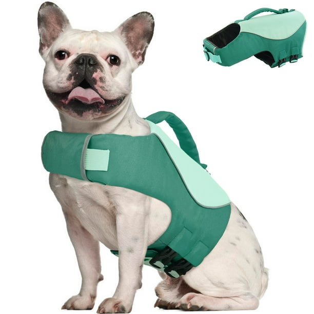 Kuoser Dog Life Jacket, Ripstop Dog Life Vests for Boating, Reflective & High Floatation Pet
