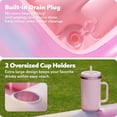 thumbnail image 4 of Tumbona inflable para broncearse para piscina Float SLOOSH 4 en 1, color rosa, 4 of 7