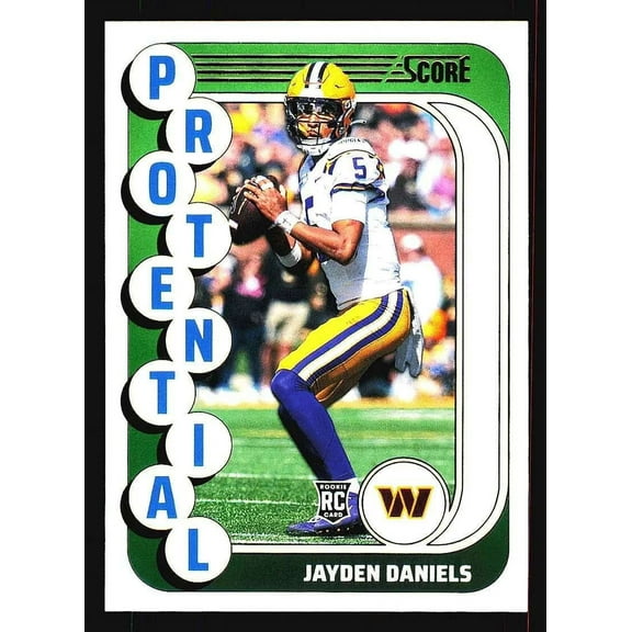 NFL 2024 Score Football Protential Jayden Daniels #3 (Rookie)