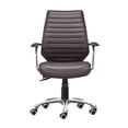thumbnail image 4 of Enterprise Low Back Office Chair Polyurethane Chrome Frame Adjustable Height, 4 of 9