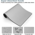 thumbnail image 3 of Coffee Mat, 16"x24" Coffee Bar Mat for Coffee Station Accessories and Organizer, Absorbent Dish Drying Pad for Kitchen Counter, Cute Coffee Bar Decor Coffee Maker Machine Mat, Space Gray, 3 of 6