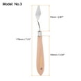 thumbnail image 2 of Uxcell 2 Pieces No.3 Painting Palette Knife Stainless Steel Pointy Spatula Pallet Knife for Acrylic Paint, 2 of 6